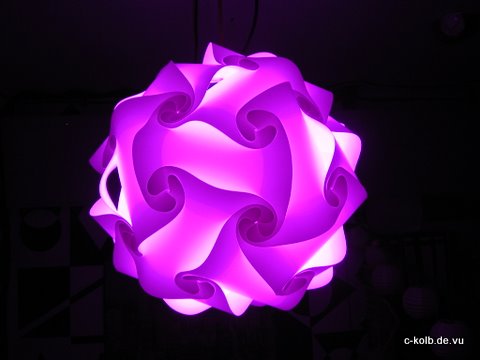 Lampada Romantica leuchtet magenta