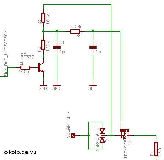 Digital zu Analog-Wandler für Laderegler