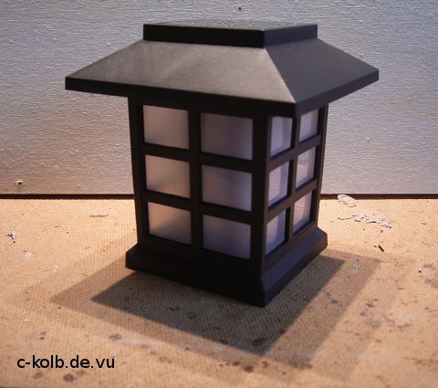 Solarlampe unbehandelt