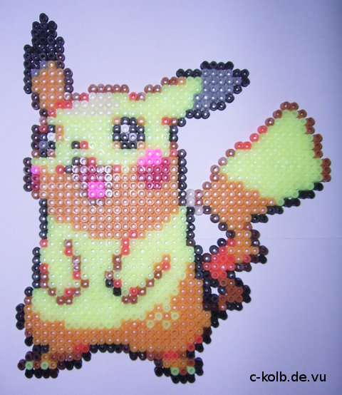 Bügelperlen-Bild Pikachu (Pokemon)