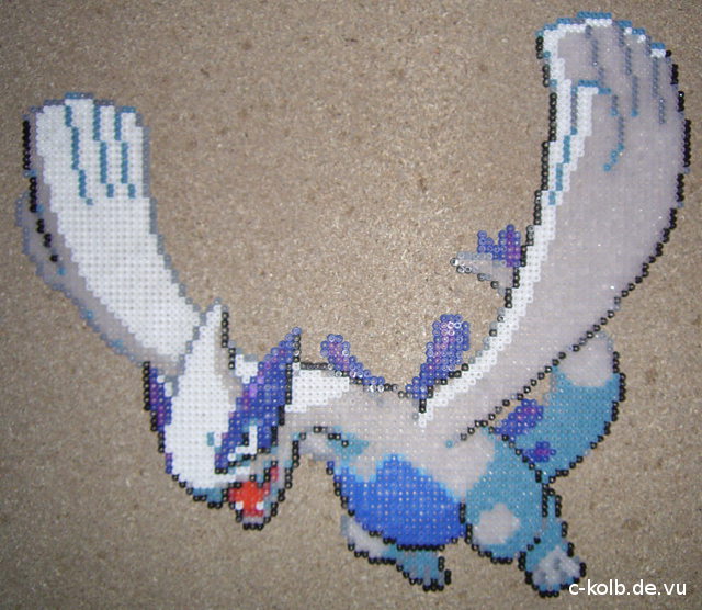 Bügelperlen-Bild Lugia (Pokemon)