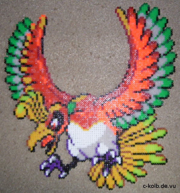 Bügelperlen-Bild Ho-Oh (Pokemon)