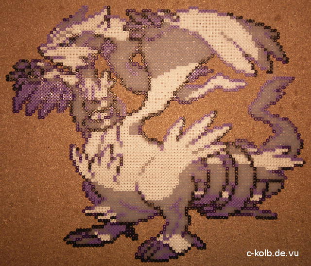 Bügelperlen-Bild Reshiram (Pokemon)