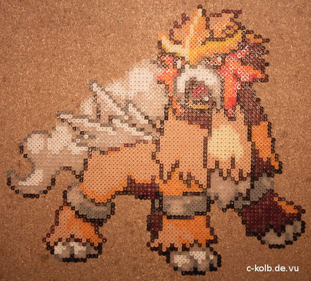 Bügelperlen-Bild Entei (Pokemon)