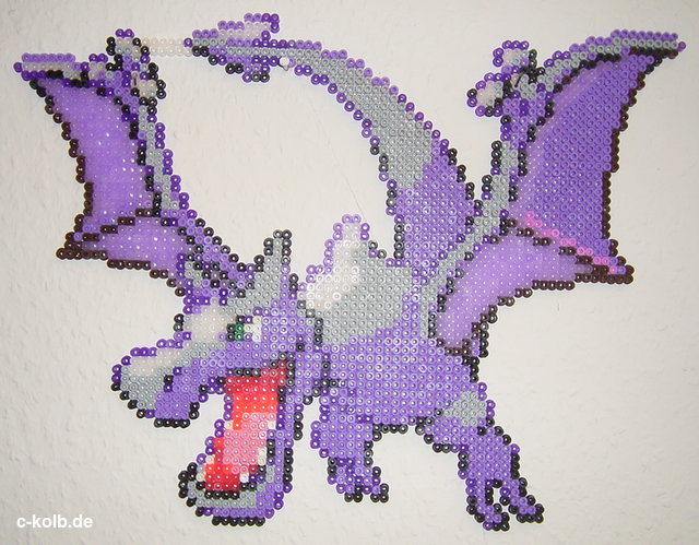 Bügelperlen-Bild Aerodactyl (Pokemon)