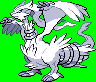 Pixelbil Reshiram hintergrund