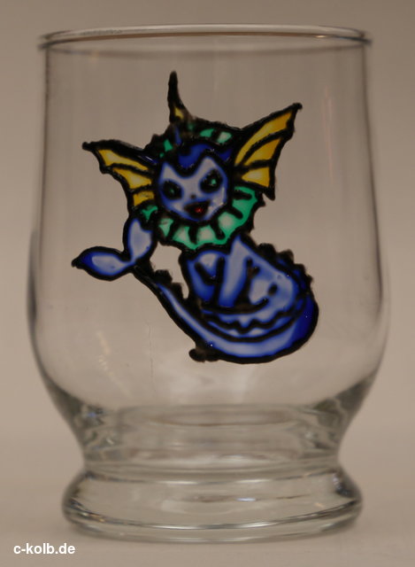 bemaltes Glas: Pokemon Aquana