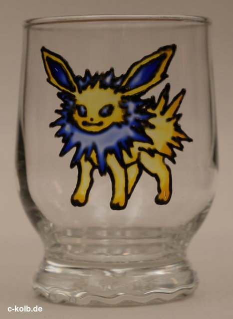 bemaltes Glas: Pokemon Blitza